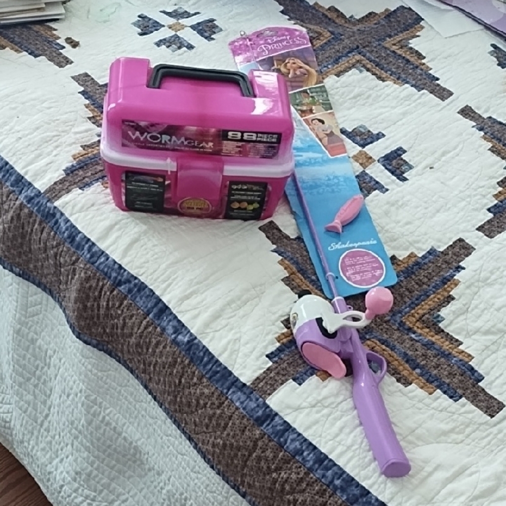 Disney Princess Pink and Purple Fishing Rod